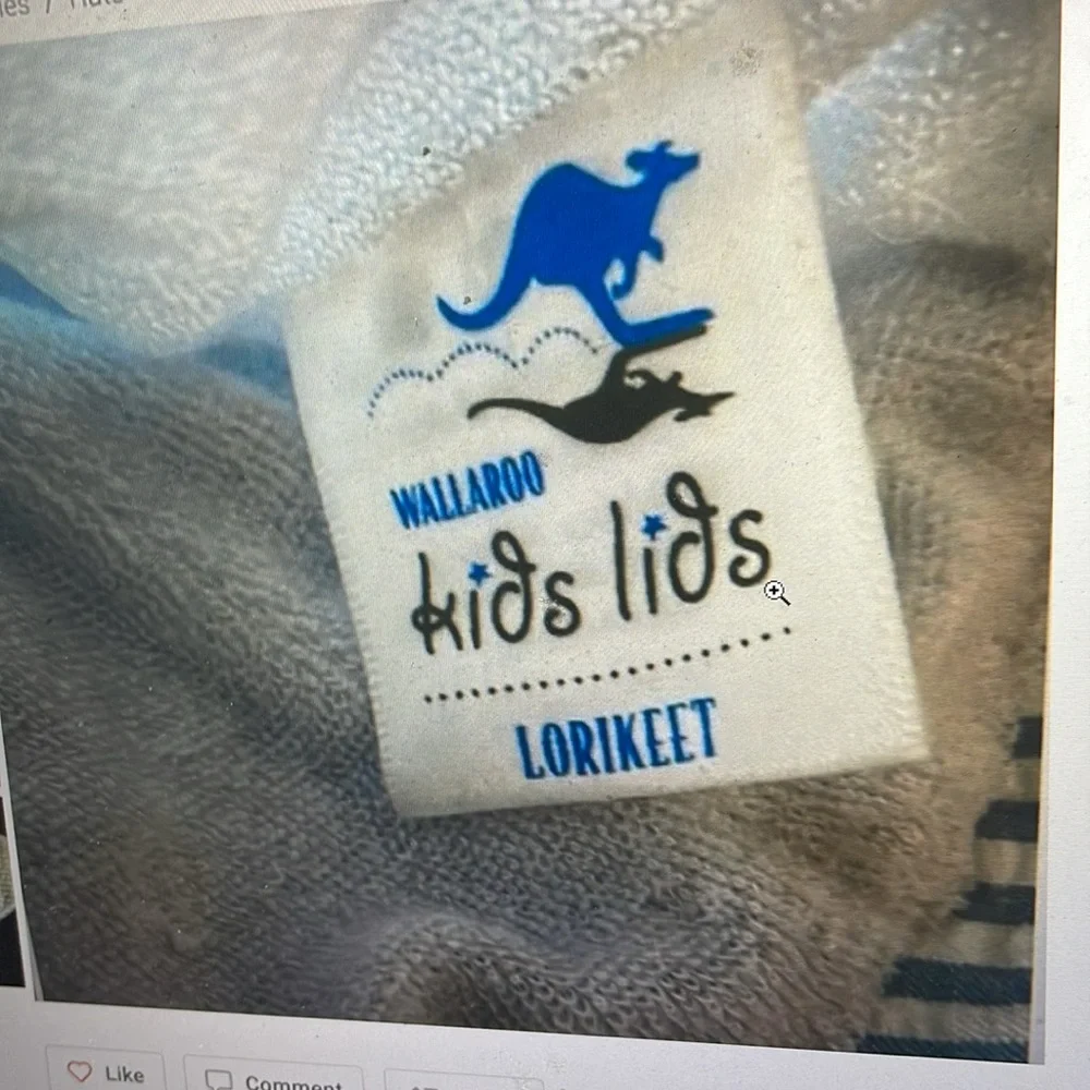 Wallaroo kids lids Lorikeet seersucker hat